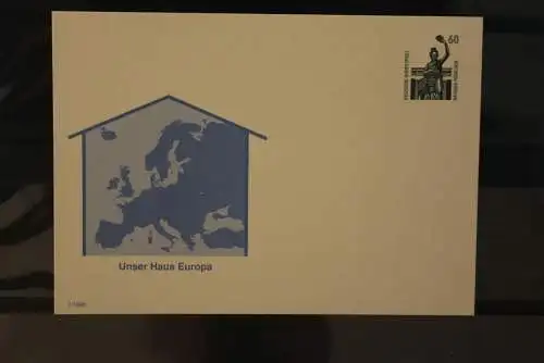 Deutschland 1990, Ganzsache "Unser Haus Europa", ungebraucht