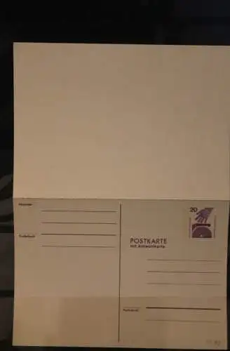 Deutschland 1989, Ganzsache PP 91, Postkarte mit Antwortkarte, ungebraucht