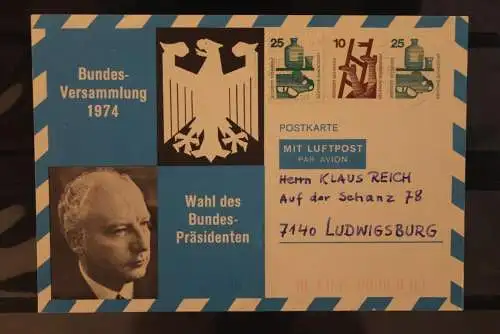 Deutschland 1974, Ganzsache PP 79, Bundesversammlung