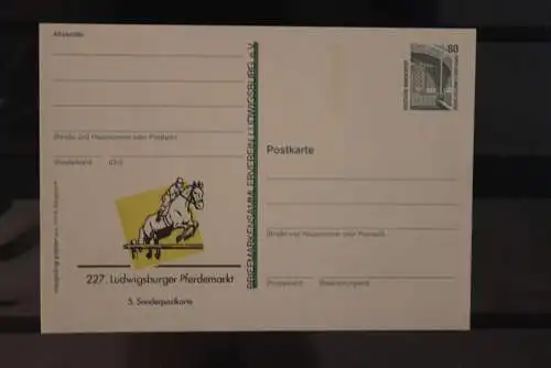 Deutschland 1995,  227. Ludwigsburger Pferdemarkt, Wertstempel Sehenswürdigkeiten