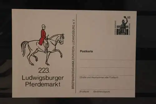 Deutschland 1991;  223. Ludwigsburger Pferdemarkt, Wertstempel Sehenswürdigkeiten