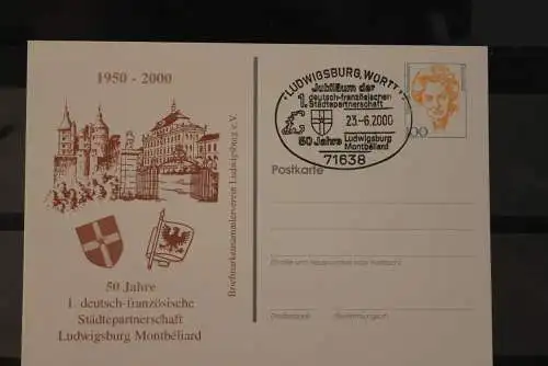 Deutschland 2000; Städtepartnerschaft Ludwigsburg-Montbeliard, Wertstempel Frauen, SST