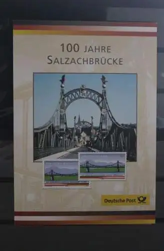 Deutschland 2003, Erinnerungsblatt, Gedenkblatt: 100 Jahre Salzachbrücke, Gemeinschaftsausgabe D - A