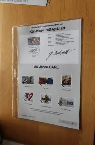 Deutschland, Künstler-Ersttagsblatt 1995: 50 Jahre CARE,  MiNr. 1829