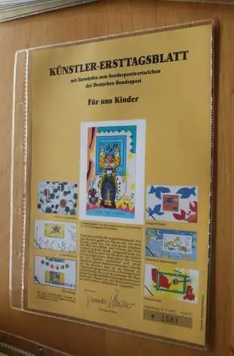 Deutschland, Künstler-Ersttagsblatt 1993: Blockausgabe: Für uns Kinder,  MiNr. Block 27