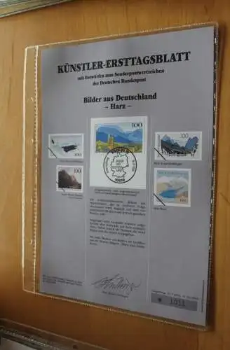 Deutschland, Künstler-Ersttagsblatt 1993: Bilder aus Deutschland,  MiNr. 1684-86
