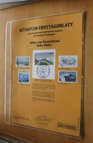 Deutschland, Künstler-Ersttagsblatt 1993: Bilder aus Deutschland,  MiNr. 1684-86