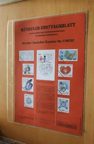 Deutschland, Künstler-Ersttagsblatt 1993: Deutsches Komitee für UNICEF,  MiNr. 1681