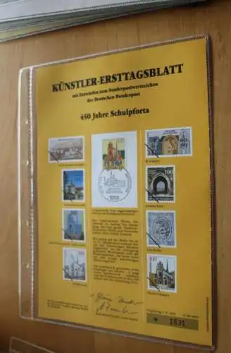 Deutschland, Künstler-Ersttagsblatt 1993: 450 Jahre Schulpforta,  MiNr. 1675