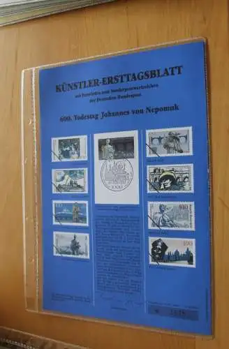 Deutschland, Künstler-Ersttagsblatt 1993: Johannes von Nepomuk; Gemeinschaftsausgabe mit Tschechien,  MiNr. 1655