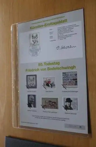 Deutschland, Künstler-Ersttagsblatt 1996: Friedrich von Bodelschwingh, MiNr. 1835