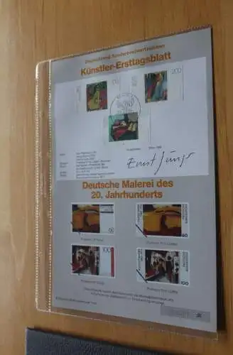 Deutschland, Künstler-Ersttagsblatt 1996: Deutsche Malerei (V), MiNr. 1843-45