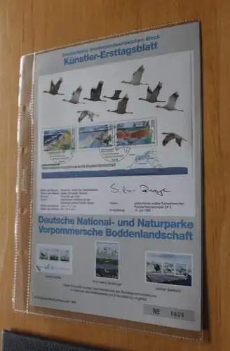 Deutschland, Künstler-Ersttagsblatt 1996: Vorpommersche Boddenlandschaft ; MiNr Block 36