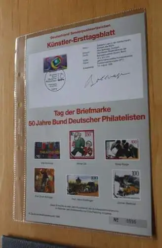 Deutschland, Künstler-Ersttagsblatt 1996: Tag der Briefmarke 1996; MiNr 1878