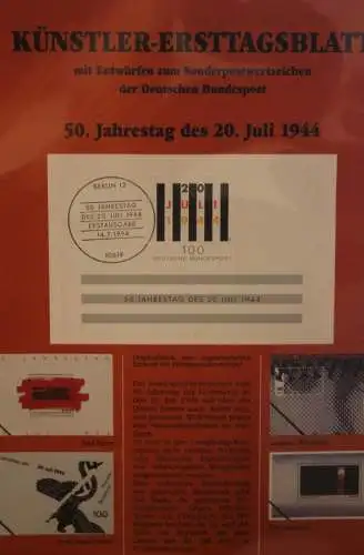 Deutschland, Künstler-Ersttagsblatt 1994: 20. Juli 1944, MiNr  Block 29
