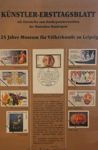 Deutschland, Künstler-Ersttagsblatt 1994: Museum für Völkerkunde Leipzig,  MiNr 1751