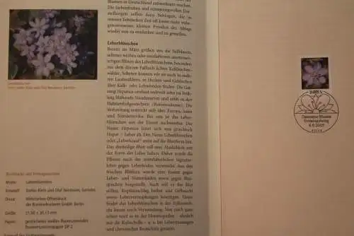 Deutschland 2005; Jahressammlung-ETB: Freimarken Blumen 40 C Leberblümchen; MiNr. 2485; bitte lesen