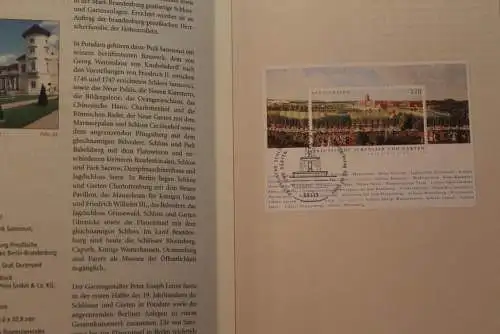 Deutschland 2005; Jahressammlung-ETB: Preußische Schlösser und Gärten Blockausgabe; MiNr. Block 66; bitte lesen