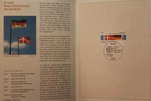 Deutschland  2005; Jahressammlung-ETB:  Bonn-Kopenhagener Erklärungen; MiNr. 2449; bitte lesen