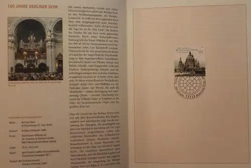 Deutschland  2005; Jahressammlung-ETB: 100 Jahre Berliner Dom; MiNr. 2445; bitte lesen