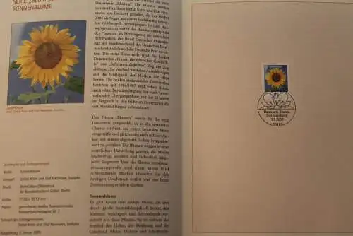 Deutschland 2005; Jahressammlung-ETB: Freimarken Blumen 95 C Sonnenblume; MiNr. 2434; bitte lesen