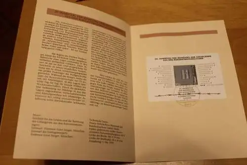 Deutschland 1995; Jahressammlung-ETB: Blockausgabe: Befreiung der Gefangenen aus KZ, MiNr. Block 32; bitte lesen