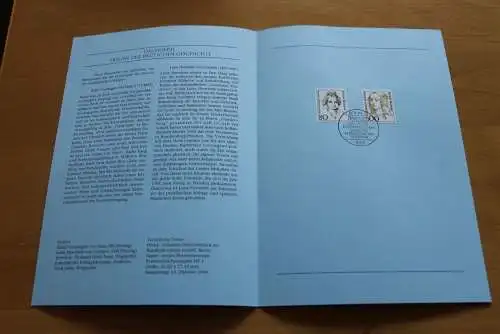 Deutschland 1994; Jahressammlung-ETB: Frauen der Deutschen Geschichte,  MiNr. 1755-56, bitte lesen