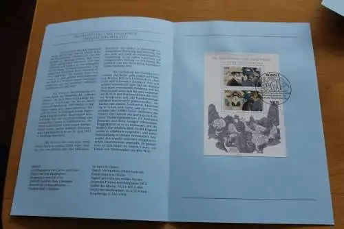 Deutschland 1994; Jahressammlung-ETB: 150 Jahre Berliner Zoo, MiNr. Block 28, bitte lesen