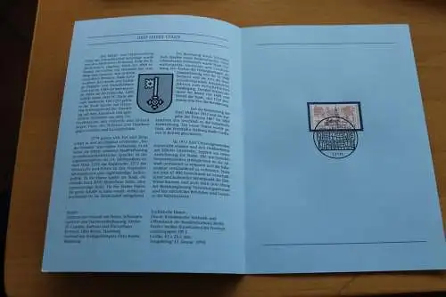 Deutschland 1994; Jahressammlung-ETB: 1000 Jahre Stade,  MiNr. 1709, bitte lesen