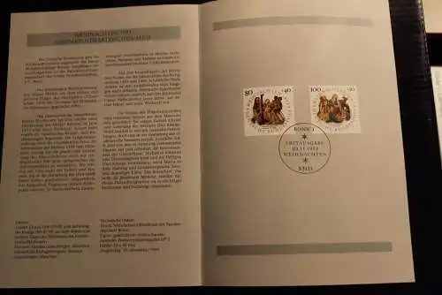 Deutschland 1993; Jahressammlung-ETB: Weihnachten, MiNr. 1707-08, bitte lesen