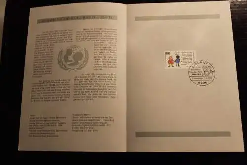 Deutschland 1993; Jahressammlung-ETB: UNICEF,  MiNr. 1682, bitte lesen