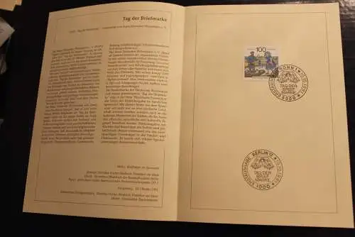 Deutschland 1991; Jahressammlung-ETB: Tag der Briefmarke, MiNr. 1570, bitte lesen