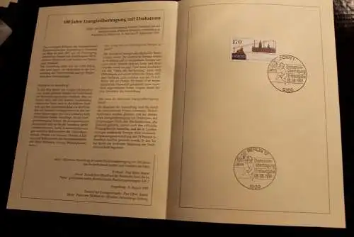 Deutschland 1991; Jahressammlung-ETB: Drehstrom Energieübertragung, MiNr. 1557, bitte lesen