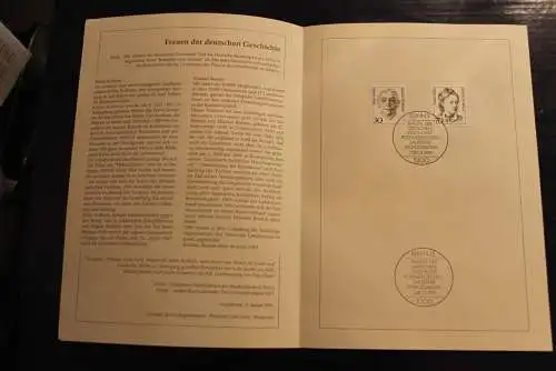 Deutschland 1991; Jahressammlung-ETB: Frauen der deutschen Geschichte, MiNr. 1488/89; bitte lesen