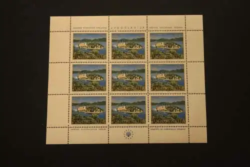 Jugoslawien 1980, Europäischer Naturschutz, Europa - CEPT-Mitläufer, Kleinbogen - Satz, MiNr. 1847/48, MNH