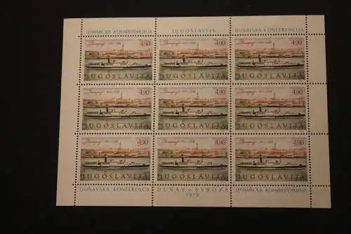 Jugoslawien 1979,  Kleinbogen - Satz: Europäische Donaukommission; Europa - CEPT-Mitläufer; MiNr. 1816/17, MNH