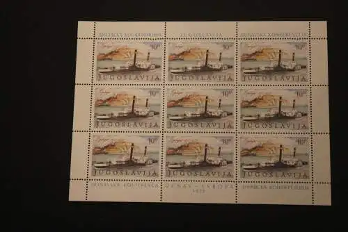 Jugoslawien 1979,  Kleinbogen - Satz: Europäische Donaukommission; Europa - CEPT-Mitläufer; MiNr. 1816/17, MNH