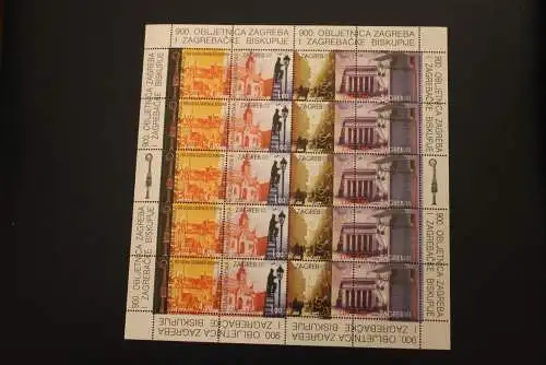 Kroatien 1994; Kleinbogen 900 Jahre Zagreb; MNH