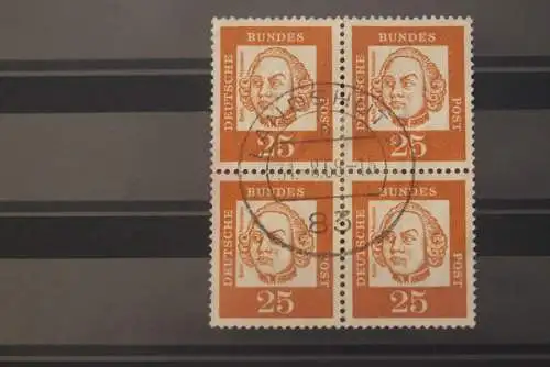 BRD 1961, Freimarken: Bedeutende Deutsche; waagerechte Paare; 347 y-362 y; fl. Papier, 18 Werte, kompl. Serie,gestempelt