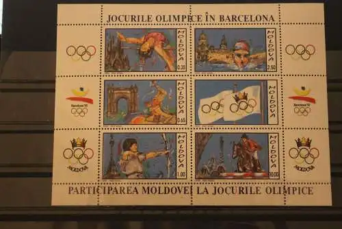 Moldova, Moldawien 1992; Olympische Sommerspiele Barcelona '92, MNH