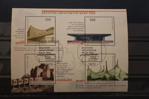 Deutschland 1997; Deutsche Architektur, MiNr. Block 37, ESST