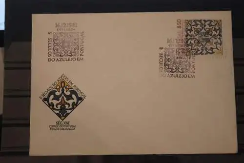 Portugal 1981; Azulejo, Kacheln, MiNr. 1548, FDC