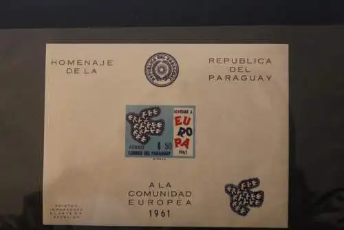 Paraguay 1961; EUROPA , CEPT Symphatieausgabe; Block 17; MNH