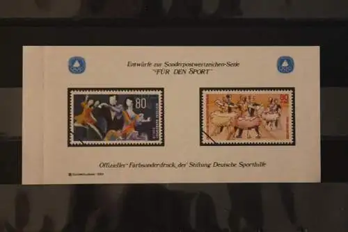 Vignette Farbsonderdruck Deutsche Sporthilfe aus MH 1983 "Für den Sport"