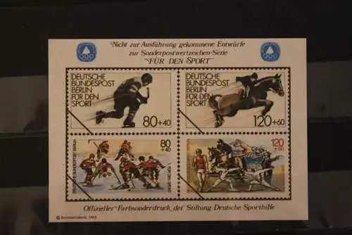 Vignette Farbsonderdruck Deutsche Sporthilfe aus MH 1983 "Für den Sport"