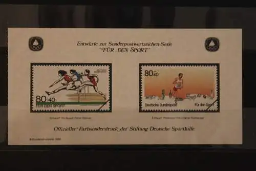 Vignette Farbsonderdruck Deutsche Sporthilfe aus MH 1996 "Für den Sport"