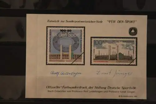 Vignette Farbsonderdruck Deutsche Sporthilfe aus MH 1993 "Für den Sport"; Olympiastadion