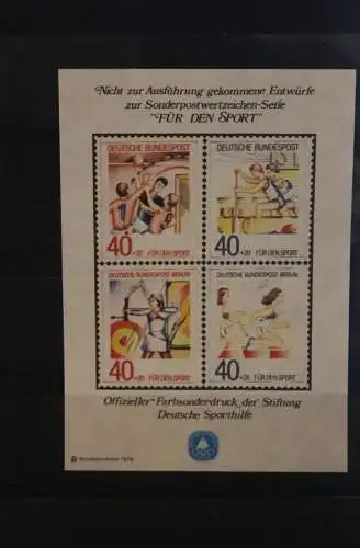 Vignette Farbsonderdruck Deutsche Sporthilfe aus MH 1979 "Für den Sport"