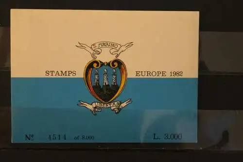 San Marino; EUROPA-UNION, CEPT, Markenheft, MiNr. 1249-50; gebraucht, MNH