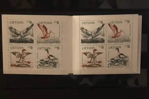 Lietuva, Litauen 1992; Markenheft Mare Balticum, Zählbalken, Wasservögel, Vögel, MNH